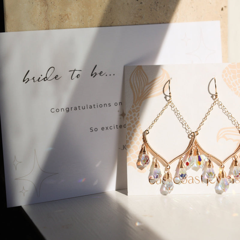 Iridescent Chandelier Earrings