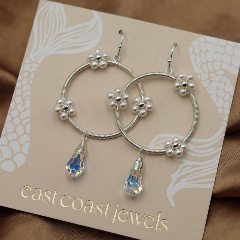 Garden Sparkle Hoops