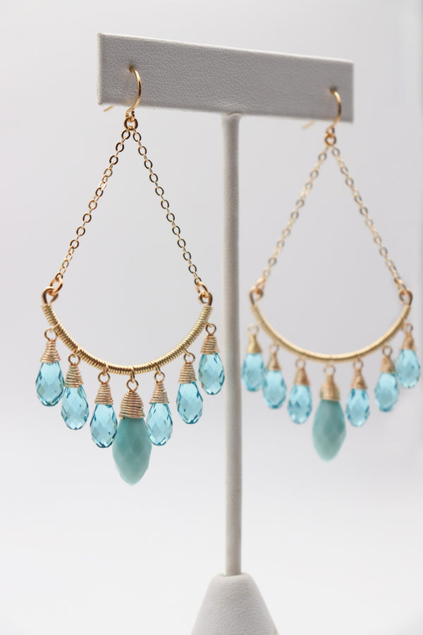 Aquamarine Dangles