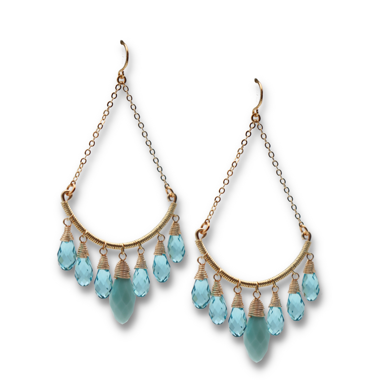 Aquamarine Dangles